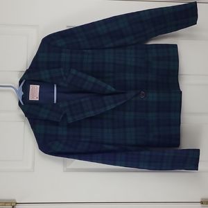 Womens Pendleton Plaid Wool Blazer / Jacket Size 8